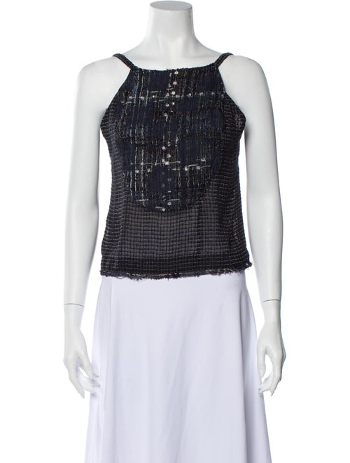 Chanel Vintage 2006 Crop Top Blue