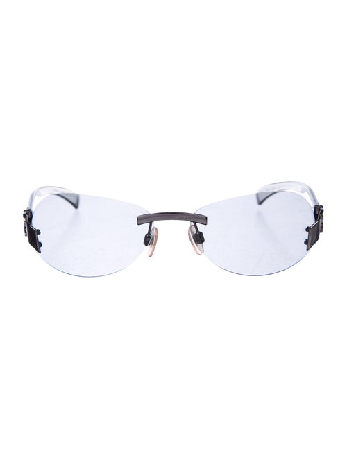Chanel Rimless CC Sunglasses Silver