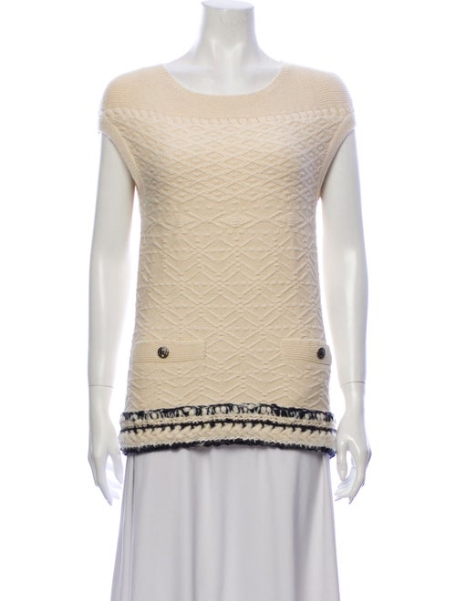 Chanel 2013 Sleeveless Cashmere Sweater Sweater