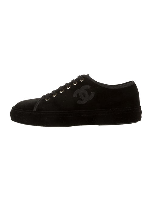 Chanel Interlocking CC Logo Sneakers Black