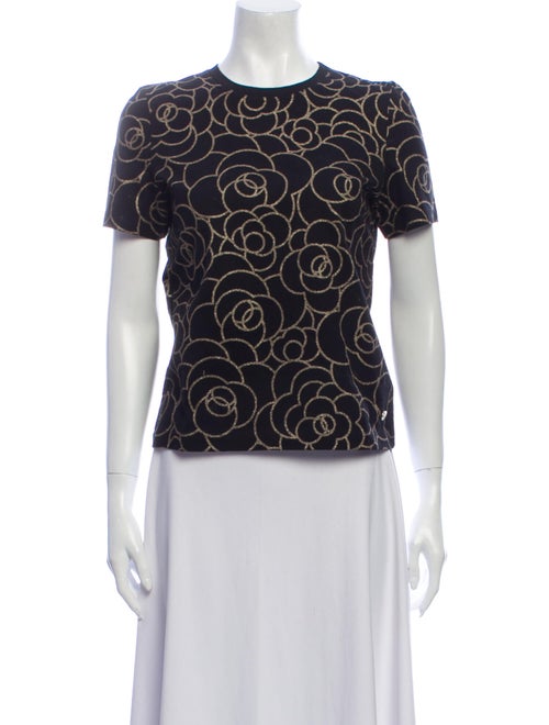 Chanel 2018 Coco Neige T-Shirt Black