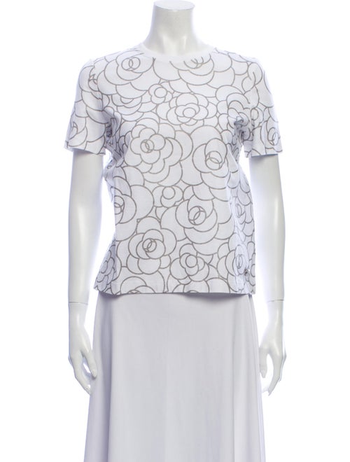 Chanel 2018 Coco Neige T-Shirt White