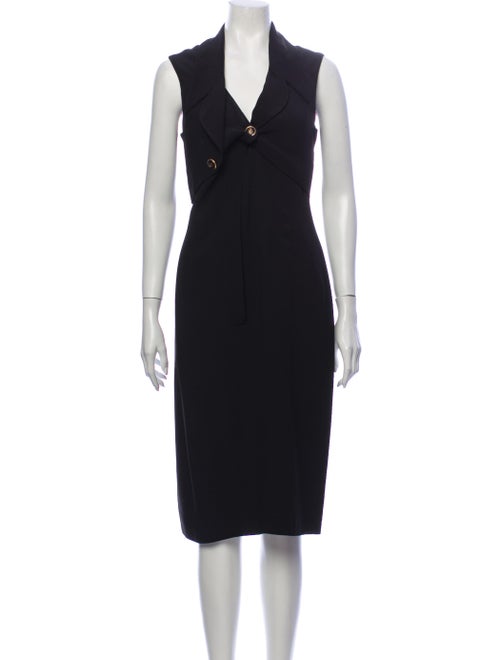 Chanel Vintage Midi Length Dress Black