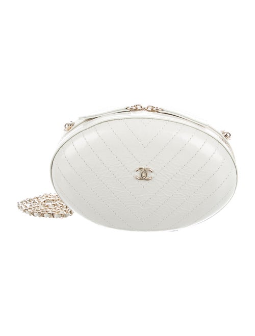 Chanel Chevron Quilt Evening Bag gold