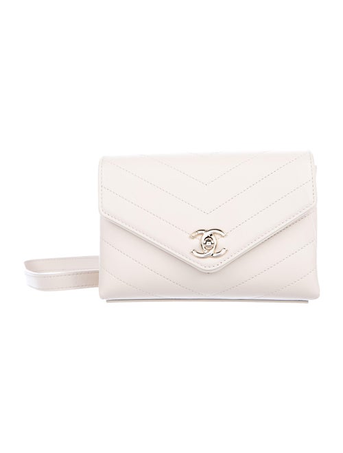 Chanel 2018 Coco Chevron Waist Bag BLack