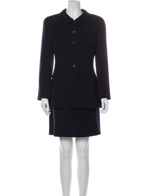 Chanel Vintage 1997 Skirt Suit Blue