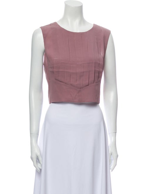 Chanel 2002 Pleated Crop Top Pink
