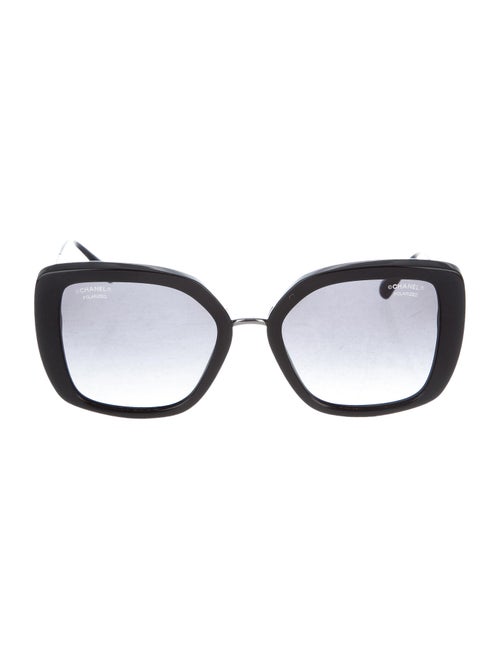 Chanel CC Butterfly Sunglasses Black