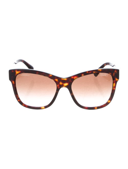 Chanel CC Wayfarer Sunglasses gold