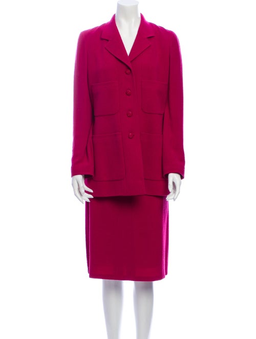 Chanel Wool Skirt Suit Wool