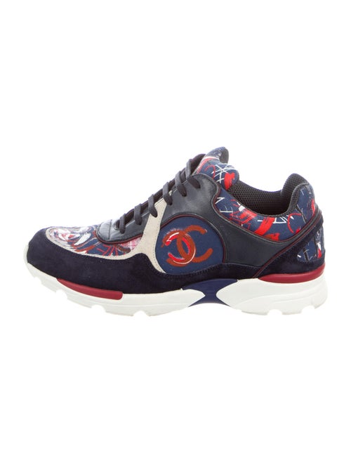 Chanel Interlocking CC Logo Sneakers Blue