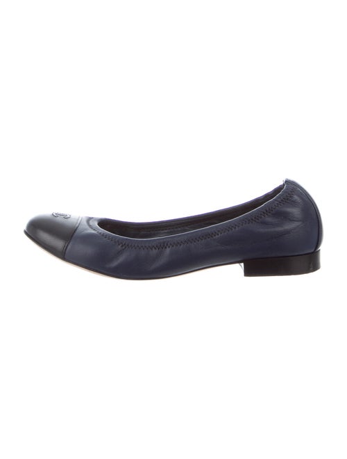 Chanel Leather Ballet Flats Black
