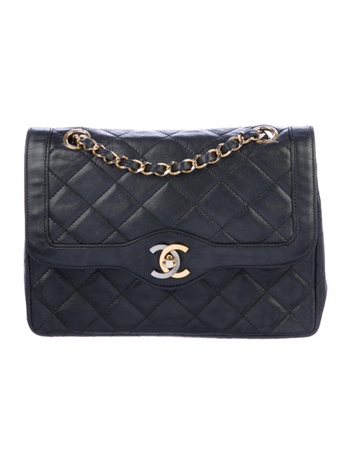 Chanel Vintage Double Flap Bag Black