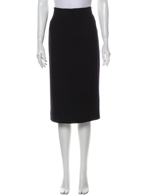 Chanel Vintage Knee-Length Skirt Black