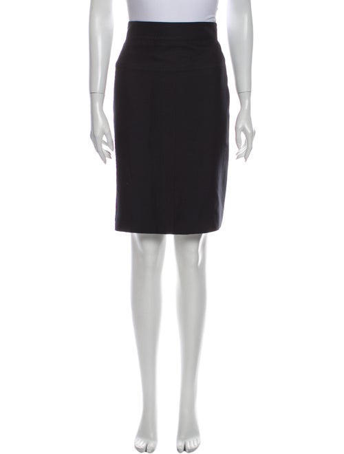 Chanel Vintage Knee-Length Skirt Black