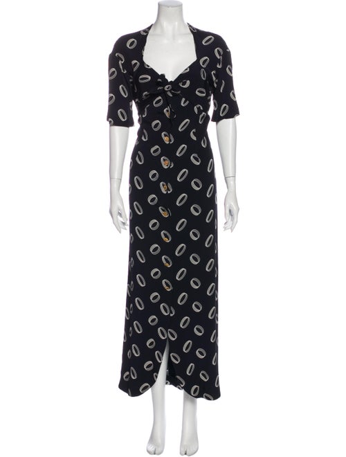 Chanel Vintage Long Dress Blue