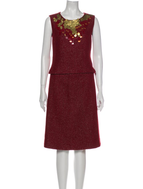 Chanel 2000 Wool Skirt Set Wool