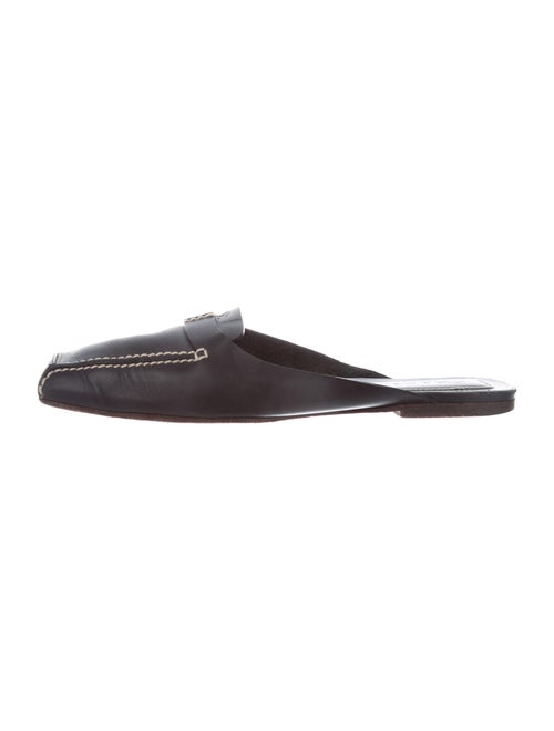 Chanel CC Leather Mules Leather Mules Black