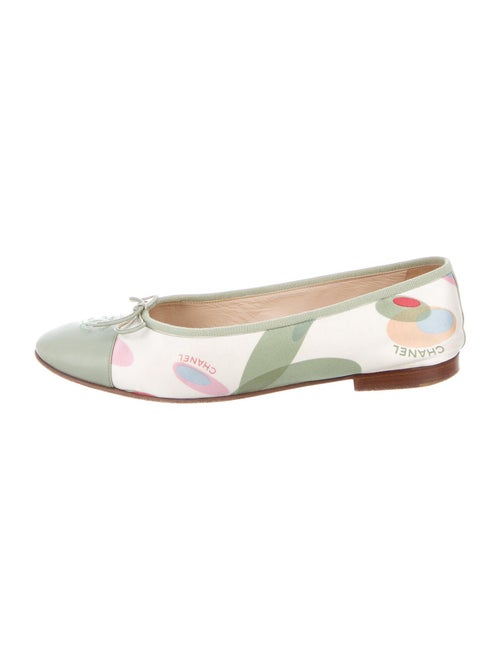 Chanel Vintage 2005 Ballet Flats Green