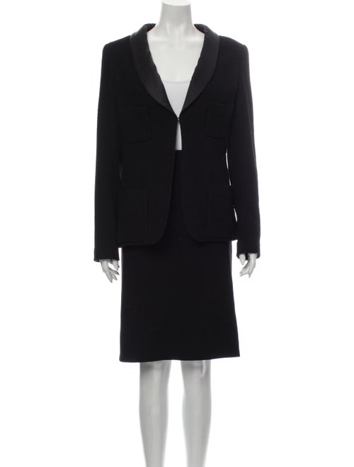 Chanel 2006 Tweed Skirt Suit Skirt Suit Black