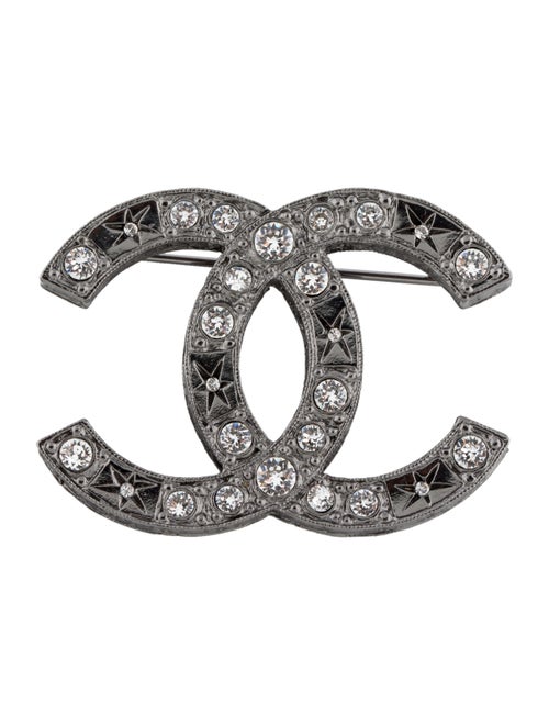 Chanel Strass CC Brooch