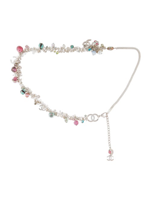 Chanel Chain Embellished Belt Silver