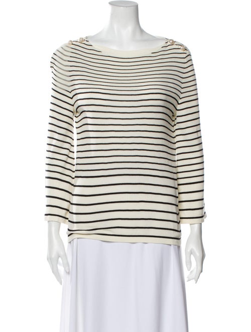 Chanel 2017 Striped T-Shirt White