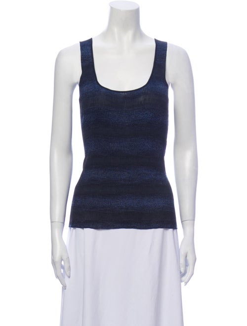 Chanel 2010 Striped Top Blue