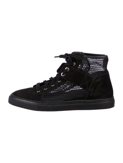 Chanel CC High-Top Sneakers Black