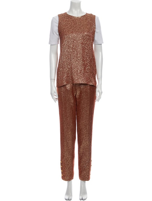 Chanel Vintage 1996 Pant Set Orange