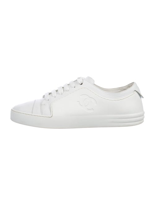 Chanel Leather Sneakers White