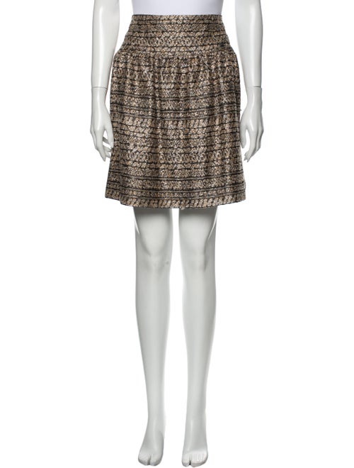 Chanel 2005 Mini Skirt Metallic