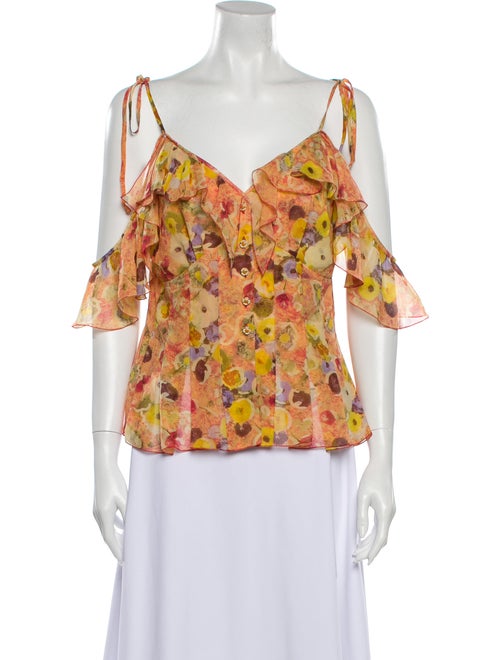 Chanel 2004 Silk Blouse Orange
