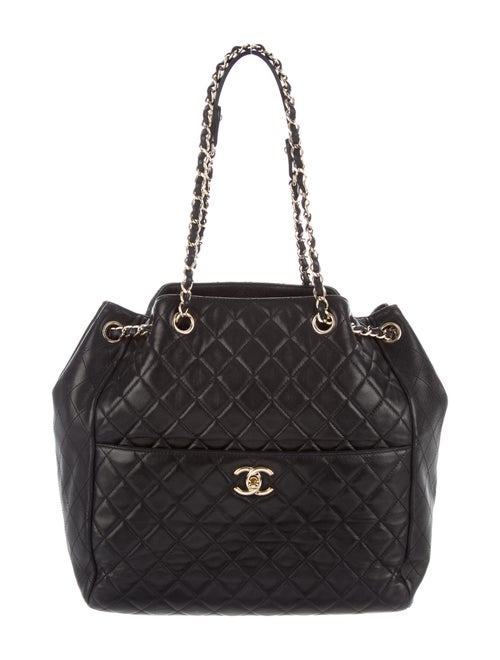 Chanel Drawstring Bucket Bag Black
