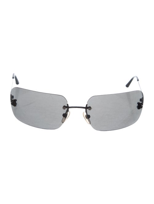 Chanel Rimless CC Sunglasses Black