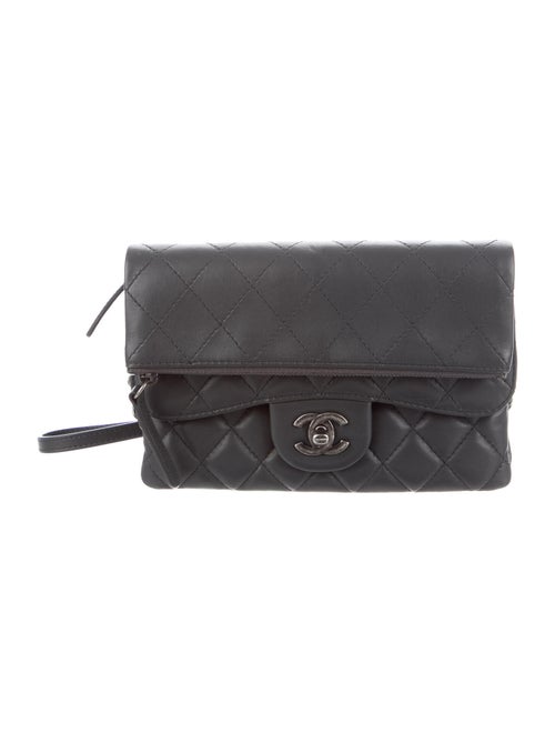 Chanel Flap Crossbody Bag Grey