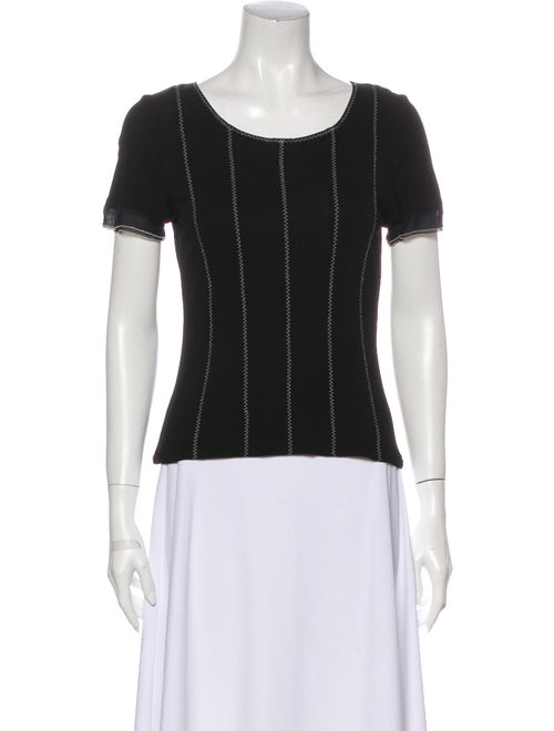 Chanel 2002 Striped T-Shirt Black