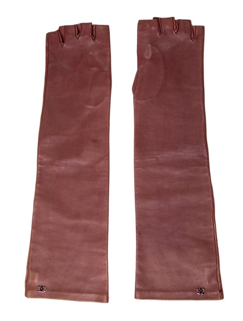 Chanel Lambskin Fingerless Gloves