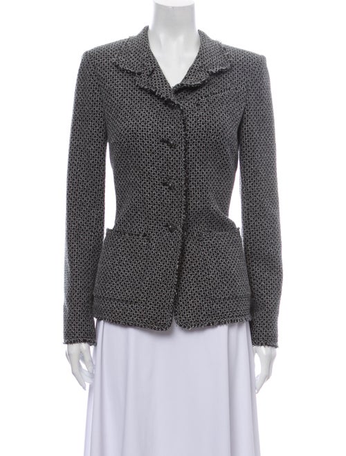 Chanel Printed Blazer Black