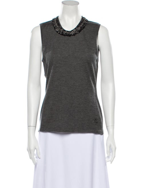 Chanel 2010 Cashmere Top Grey