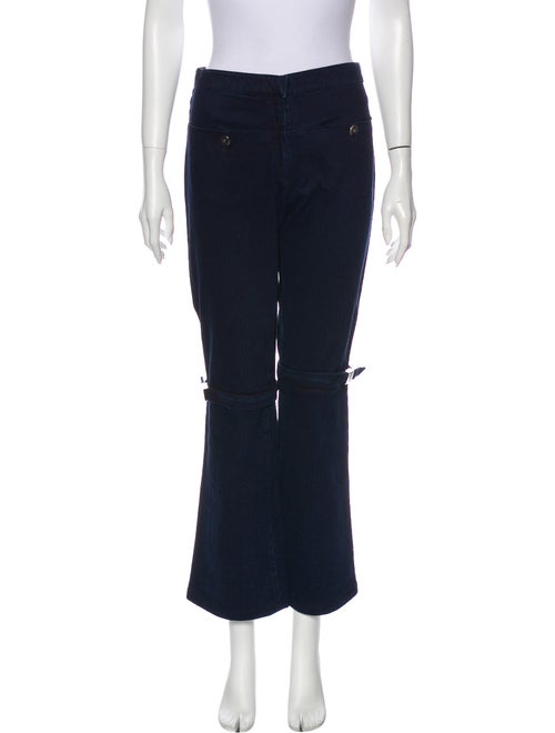 Chanel 2006 Wide Leg Jeans Blue