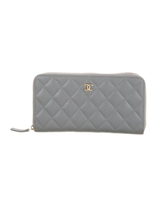 Chanel 2020 L-Gusset Continental Wallet Grey