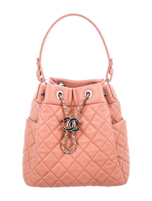 Chanel Small Chain Bucket Bag Pink