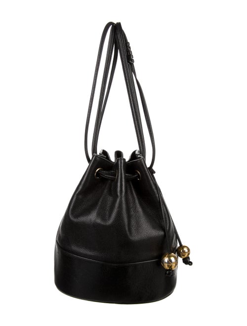 Chanel Vintage CC Bucket Bag Black