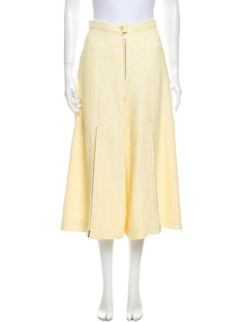 Chanel 2019 Wide Leg Pants Yellow