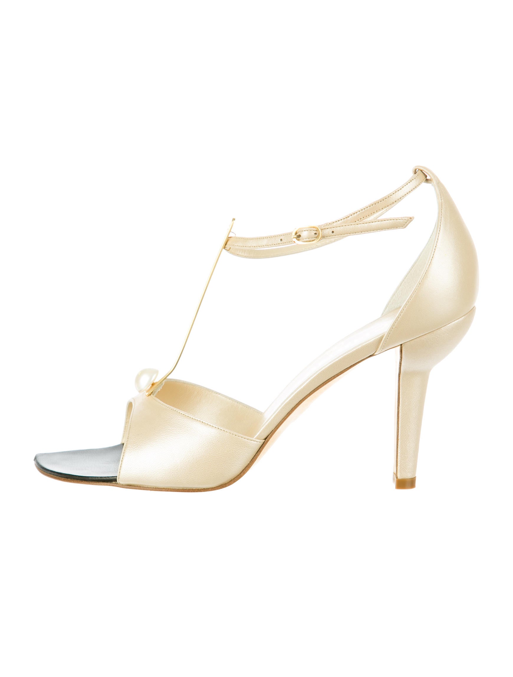 Chanel T-Strap Sandals