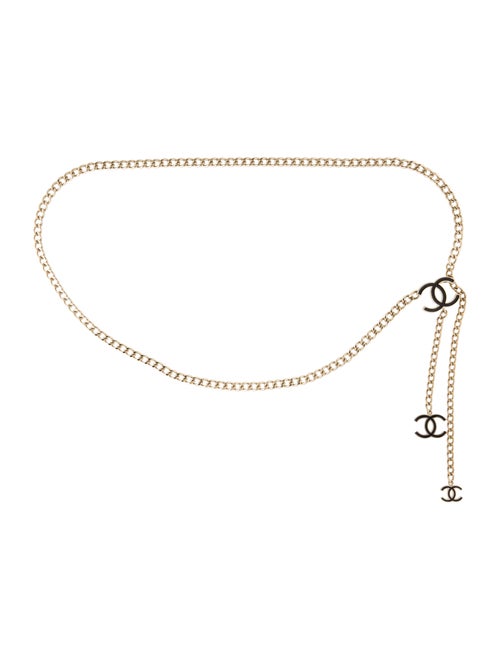 Chanel Metal Chain-Link Belt Gold