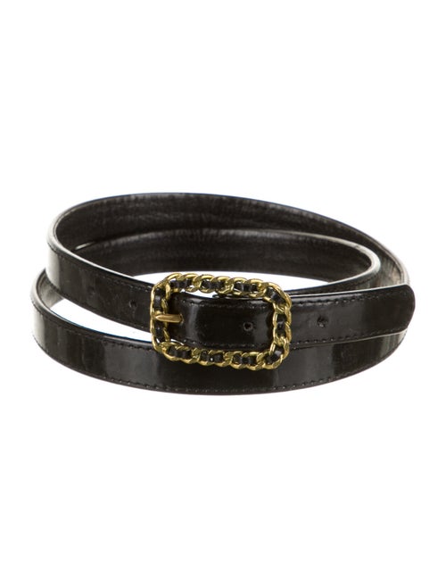 Chanel Vintage 1995 Waist Belt Black