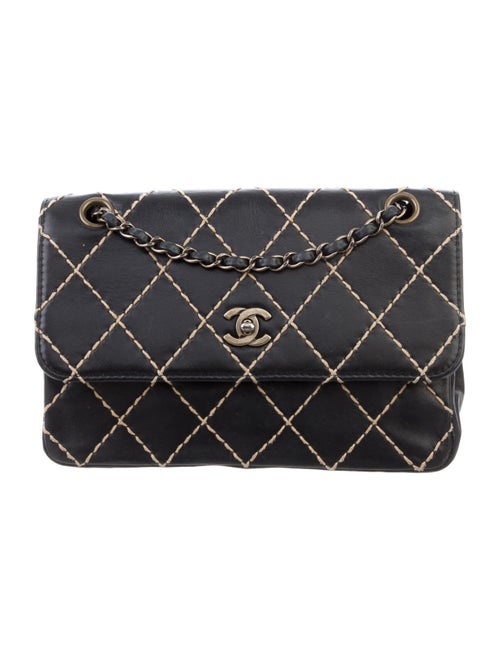 Chanel Surpique Flap Bag Black