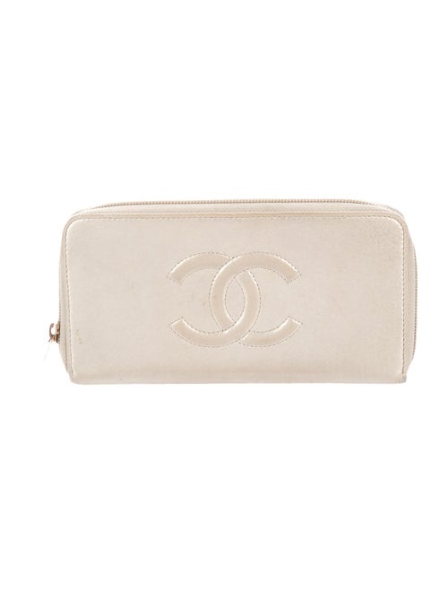 Chanel Timeless L-Gusset Zip Wallet Metallic